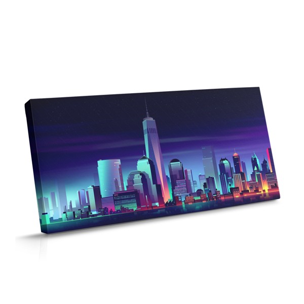 Futuristinio miesto skyline canvas spausdinys