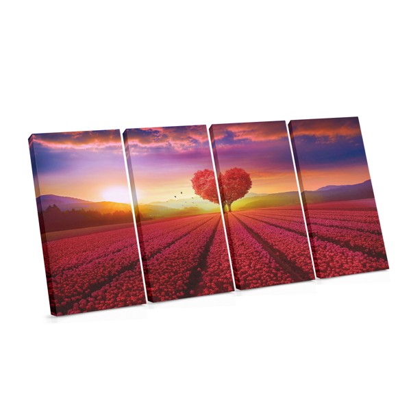 Romantisch Boomsilhouet Canvas Print