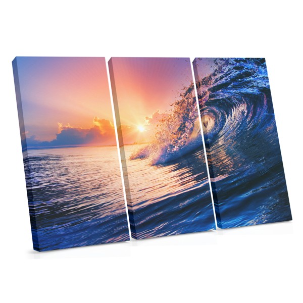 Sunrise in the Wave Canvas Print