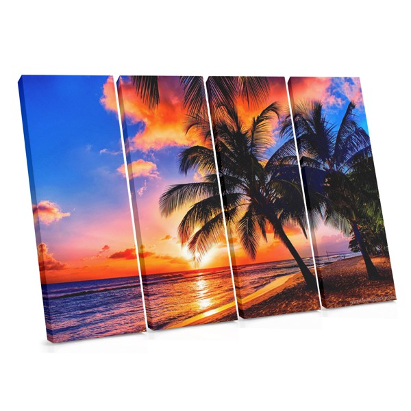 Tablou Canvas Apus de Soare - Paradise Beach