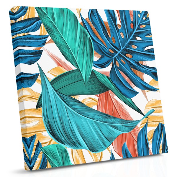 Tablou Canvas Frunze Tropicale Colorate