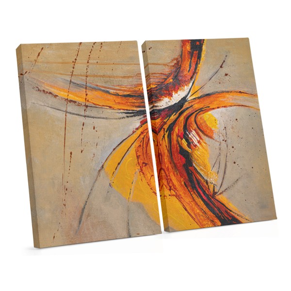 Żółta Biedronka Canvas Print - Jasna Makrofotografia Owada